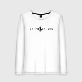 Женский лонгслив хлопок с принтом Ralph Lauren в Санкт-Петербурге, 100% хлопок |  | ralph lauren | богато | бренд | всадник | дорого | крикет | лаурен | лошадь | минимализм | поло | премиум | ральф | ральфлаурен | свитшот | тренд | футболка