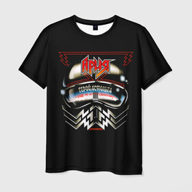 Мужская футболка 3D с принтом Ария в Санкт-Петербурге, 100% полиэфир | прямой крой, круглый вырез горловины, длина до линии бедер | aria | rock | russian rock | ария | герой асфальта | дубинин | кипелов | маврин | рок | русский рок | холстинин