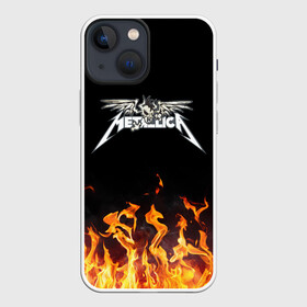 Чехол для iPhone 13 mini с принтом Metallica в Санкт-Петербурге,  |  | heavy | heavy metal | metal | metalica | metallica | trash metal | джеймс | кирк | ларс | мастейн | метал | металика | металл | металлика | музыка | ньюстед | рок | трухильо | ульрихт | хеви | хэви | хэммет | хэтфилд