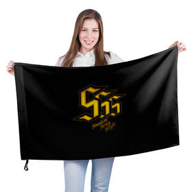 Флаг 3D с принтом SSS Rank в Санкт-Петербурге, 100% полиэстер | плотность ткани — 95 г/м2, размер — 67 х 109 см. Принт наносится с одной стороны | devil may cry