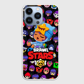 Чехол для iPhone 13 Pro с принтом BRAWL STARS в Санкт-Петербурге,  |  | 8 bit | 8 бит | bibi | brawl stars | crow | el brown | leon | leon shark | max | mr.p | sally leon | shark | stars | virus | werewolf | акула | биби | вирус | ворон | леон | оборотень | пингвин