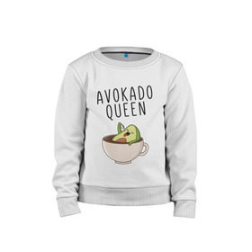 Детский свитшот хлопок с принтом Авокадо. в Санкт-Петербурге, 100% хлопок | круглый вырез горловины, эластичные манжеты, пояс и воротник | авокадо | веган | еда блогеров | мемы | минимализм | прикольные картинки | прикольные надписи | растение | смешное авокадо | фрукт