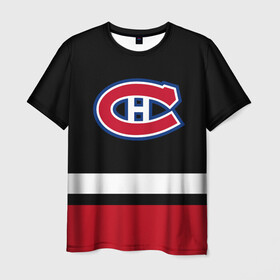 Мужская футболка 3D с принтом Монреаль Канадиенс в Санкт-Петербурге, 100% полиэфир | прямой крой, круглый вырез горловины, длина до линии бедер | canadiens | hockey | montreal | montreal canadiens | nhl | usa | канадиенс | монреаль | монреаль канадиенс | нхл | спорт | сша | хоккей | шайба