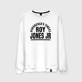 Мужской свитшот хлопок с принтом Roy Jones Jr. в Санкт-Петербурге, 100% хлопок |  | Тематика изображения на принте: captain hook | roy jones | roy levesta jones | бокс | капитан хук | рой джонс