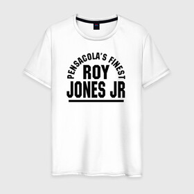 Мужская футболка хлопок с принтом Roy Jones Jr. в Санкт-Петербурге, 100% хлопок | прямой крой, круглый вырез горловины, длина до линии бедер, слегка спущенное плечо. | Тематика изображения на принте: captain hook | roy jones | roy levesta jones | бокс | капитан хук | рой джонс