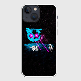 Чехол для iPhone 13 mini с принтом Кошак в Санкт-Петербурге,  |  | animal | art | cat | meme | nasa | space | stars | арт | астрономия | вселенная | галактика | голова | грозовой кошак | животное | космос | кот | котята | кошка | мем | наса | прикольная | тренд