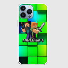 Чехол для iPhone 13 Pro Max с принтом MINECRAFT в Санкт-Петербурге,  |  | block | creeper | cube | minecraft | pixel | блок | геометрия | крафт | крипер | кубики | майнкрафт | пиксели