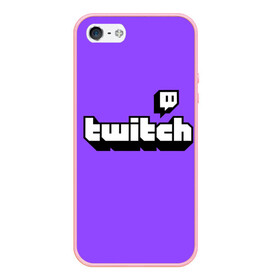 Чехол для iPhone 5/5S матовый с принтом Twitch в Санкт-Петербурге, Силикон | Область печати: задняя сторона чехла, без боковых панелей | twich | twitch | twitch logo | twitch tv | твитч | твитч тв | твич | твич тв