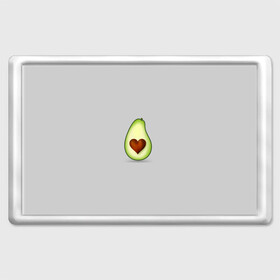 Магнит 45*70 с принтом Авокадо сердечко  в Санкт-Петербурге, Пластик | Размер: 78*52 мм; Размер печати: 70*45 | Тематика изображения на принте: авокадо | авокадо с сердечком | авокадо сердечко | авокадо сердце | авокадо эмоции | сердечко | четыре | четыре авокадо