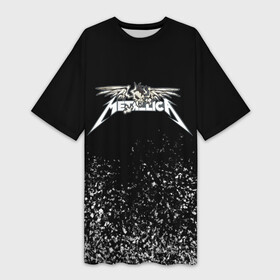 Платье-футболка 3D с принтом Металлика Metallica в Санкт-Петербурге,  |  | heavy | heavy metal | metal | metalica | metallica | trash metal | джеймс | кирк | ларс | мастейн | метал | металика | металл | металлика | музыка | ньюстед | рок | трухильо | ульрихт | хеви | хэви | хэммет | хэтфилд