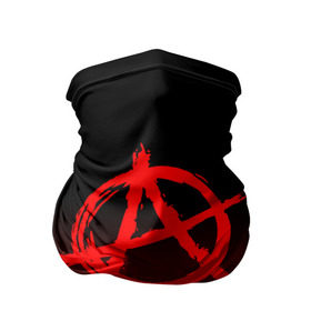 Бандана-труба 3D с принтом АНАРХИЯ в Санкт-Петербурге, 100% полиэстер, ткань с особыми свойствами — Activecool | плотность 150‒180 г/м2; хорошо тянется, но сохраняет форму | anarchy | riot | rock | анархия | бунт | знаки | музыка | панки | рок | символ
