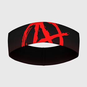Повязка на голову 3D с принтом АНАРХИЯ | ANARCHY в Санкт-Петербурге,  |  | anarchy | riot | rock | анархия | бунт | знаки | музыка | панки | рок | символ