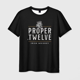 Мужская футболка 3D с принтом Conor McGregor (Proper Twelve) в Санкт-Петербурге, 100% полиэфир | прямой крой, круглый вырез горловины, длина до линии бедер | conor | conor mcgregor | proper twelve | ufc | whiskey | виски | пропер твелв | юфс
