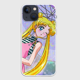 Чехол для iPhone 13 mini с принтом Sailor Moon в Санкт-Петербурге,  |  | Тематика изображения на принте: baby | bunny | girl | like | pink | sailormoon | usagi | вода капли | воин | волосы | глаза | девушка | дождь | зайчик | зонтик | котик | кролик | лето | луна | малышка | матроска | небо | облака | природа | радуга | розовый