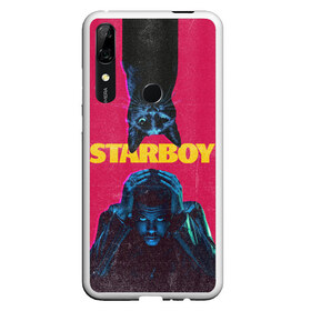 Чехол для Honor P Smart Z с принтом STARBOY в Санкт-Петербурге, Силикон | Область печати: задняя сторона чехла, без боковых панелей | blinding lights | heartless | starboy | the weekend | уикенд