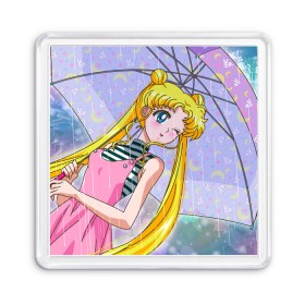 Магнит 55*55 с принтом Sailor Moon в Санкт-Петербурге, Пластик | Размер: 65*65 мм; Размер печати: 55*55 мм | Тематика изображения на принте: 