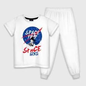 Детская пижама хлопок с принтом Space trip в Санкт-Петербурге, 100% хлопок |  брюки и футболка прямого кроя, без карманов, на брюках мягкая резинка на поясе и по низу штанин
 | аниме | космическая | космос | наса | путешествие в космос