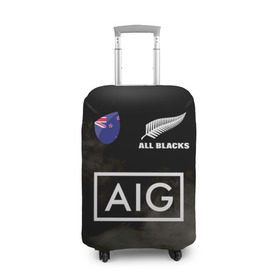 Чехол для чемодана 3D с принтом ALL BLACKS в Санкт-Петербурге, 86% полиэфир, 14% спандекс | двустороннее нанесение принта, прорези для ручек и колес | all blacks | new zealandd | rugby | новая зеландия | олл блэкс | регби | хака
