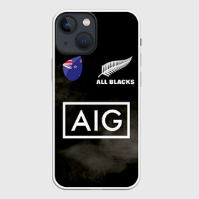 Чехол для iPhone 13 mini с принтом ALL BLACKS в Санкт-Петербурге,  |  | all blacks | new zealandd | rugby | новая зеландия | олл блэкс | регби | хака