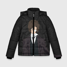 Зимняя куртка для мальчиков 3D с принтом Osamu Dazai в Санкт-Петербурге, ткань верха — 100% полиэстер; подклад — 100% полиэстер, утеплитель — 100% полиэстер | длина ниже бедра, удлиненная спинка, воротник стойка и отстегивающийся капюшон. Есть боковые карманы с листочкой на кнопках, утяжки по низу изделия и внутренний карман на молнии. 

Предусмотрены светоотражающий принт на спинке, радужный светоотражающий элемент на пуллере молнии и на резинке для утяжки | Тематика изображения на принте: bungou | dazai | dogs | osamu | stray | асаму | бродячие псы | бродячих | дадзай | дазай | литературные гении | осаму | проза | псов
