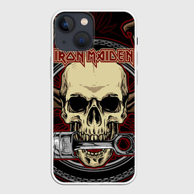 Чехол для iPhone 13 mini с принтом Iron Maiden в Санкт-Петербурге,  |  | 80s | hardrock | heavy | iron | maiden | metal | pop | steve harris | the final frontier | uk | айрон | группа | железная дева | метал | мэйден | хеви