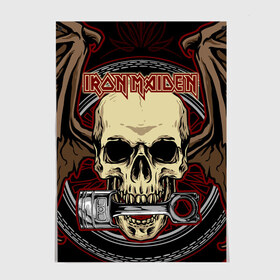 Постер с принтом Iron Maiden в Санкт-Петербурге, 100% бумага
 | бумага, плотность 150 мг. Матовая, но за счет высокого коэффициента гладкости имеет небольшой блеск и дает на свету блики, но в отличии от глянцевой бумаги не покрыта лаком | 80s | hardrock | heavy | iron | maiden | metal | pop | steve harris | the final frontier | uk | айрон | группа | железная дева | метал | мэйден | хеви