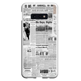 Чехол для Samsung S10E с принтом Газета Newspaper в Санкт-Петербурге, Силикон | Область печати: задняя сторона чехла, без боковых панелей | america | americans | chicago | new york times | newspaper | newspapers | tribune | wahintgon post | американские | газета | газетная | газеты | из газет | модная | модный | сша | трибьют