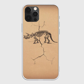 Чехол для iPhone 12 Pro Max с принтом Triceratops skeleton в Санкт-Петербурге, Силикон |  | dinosaur | extinct | primal | skeleton | triceratops | вымерший | динозавр | первобытный | скелет | трицератопс