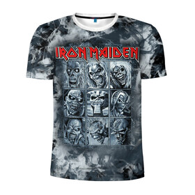 Мужская футболка 3D спортивная с принтом Iron Maiden в Санкт-Петербурге, 100% полиэстер с улучшенными характеристиками | приталенный силуэт, круглая горловина, широкие плечи, сужается к линии бедра | 80s | hardrock | heavy | iron | maiden | metal | pop | steve harris | the final frontier | uk | айрон | группа | железная дева | метал | мэйден | хеви