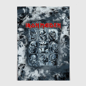 Постер с принтом Iron Maiden в Санкт-Петербурге, 100% бумага
 | бумага, плотность 150 мг. Матовая, но за счет высокого коэффициента гладкости имеет небольшой блеск и дает на свету блики, но в отличии от глянцевой бумаги не покрыта лаком | 80s | hardrock | heavy | iron | maiden | metal | pop | steve harris | the final frontier | uk | айрон | группа | железная дева | метал | мэйден | хеви