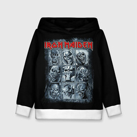 Детская толстовка 3D с принтом Iron Maiden в Санкт-Петербурге, 100% полиэстер | двухслойный капюшон со шнурком для регулировки, мягкие манжеты на рукавах и по низу толстовки, спереди карман-кенгуру с мягким внутренним слоем | 80s | hardrock | heavy | iron | maiden | metal | pop | steve harris | the final frontier | uk | айрон | группа | железная дева | метал | мэйден | хеви
