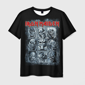 Мужская футболка 3D с принтом Iron Maiden в Санкт-Петербурге, 100% полиэфир | прямой крой, круглый вырез горловины, длина до линии бедер | 80s | hardrock | heavy | iron | maiden | metal | pop | steve harris | the final frontier | uk | айрон | группа | железная дева | метал | мэйден | хеви