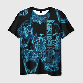 Мужская футболка 3D с принтом Iron Maiden в Санкт-Петербурге, 100% полиэфир | прямой крой, круглый вырез горловины, длина до линии бедер | 80s | hardrock | heavy | iron | maiden | metal | pop | steve harris | the final frontier | uk | айрон | группа | железная дева | метал | мэйден | хеви