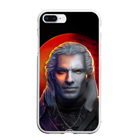 Чехол для iPhone 7Plus/8 Plus матовый с принтом HALF WITCHER в Санкт-Петербурге, Силикон | Область печати: задняя сторона чехла, без боковых панелей | gerald | geralt | henry cavill | netflix | the witcher | wild hunt | witcher | wolf | ведьмак | ведьмак сериал | волк | генри кавилл | геральд | дикая охота | нетфликс | нэтфликс