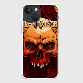 Чехол для iPhone 13 mini с принтом Iron Maiden в Санкт-Петербурге,  |  | 80s | hardrock | heavy | iron | maiden | metal | pop | steve harris | the final frontier | uk | айрон | группа | железная дева | метал | мэйден | хеви