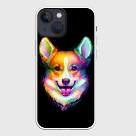 Чехол для iPhone 13 mini с принтом Корги в Санкт-Петербурге,  |  | animal | animals | corgi | dog | dogs | glitch | глитч | животные | звери | картинка | картинки | корги | ми | милота | милый | пес | прикольная | прикольные | собака | собачка