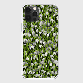 Чехол для iPhone 12 Pro Max с принтом Подснежники в Санкт-Петербурге, Силикон |  | Тематика изображения на принте: 8 марта | букет | весенний | весна | клумба | паттерн | подарок | подснежник | растение | цветочный | цветы. цветок