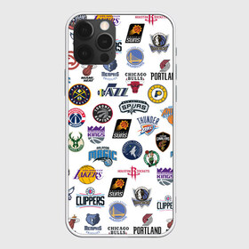 Чехол для iPhone 12 Pro Max с принтом NBA Pattern в Санкт-Петербурге, Силикон |  | Тематика изображения на принте: basketball | boston celtics | brooklyn nets | nba | new york knicks | philadel | toronto raptors | баскетбол | бостон селтикс | бруклин нетс | нба | нью йорк никс | спорт | торонто рэпторс | филадельфия 76ерс