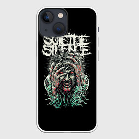 Чехол для iPhone 13 mini с принтом suicide silence в Санкт-Петербурге,  |  | black | blackmetal | burzum | punk | rock | suicide silence