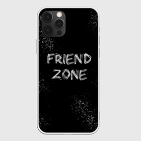 Чехол для iPhone 12 Pro с принтом FRIEND ZONE в Санкт-Петербурге, силикон | область печати: задняя сторона чехла, без боковых панелей | Тематика изображения на принте: friend | zone | белая | девушка | девушке | другу | друзья | звезды | зона | любимой | люблю | минимализм | надпись | не | отношения | парень | парню | подарок | подруге | подружке | просто | только | френд