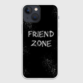 Чехол для iPhone 13 mini с принтом FRIEND ZONE в Санкт-Петербурге,  |  | friend | zone | белая | девушка | девушке | другу | друзья | звезды | зона | любимой | люблю | минимализм | надпись | не | отношения | парень | парню | подарок | подруге | подружке | просто | только | френд