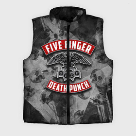 Мужской жилет утепленный 3D с принтом Five Finger Death Punch в Санкт-Петербурге,  |  | 5fdp | death | ffdp | finger | five | five finger death punch | punch | грув метал