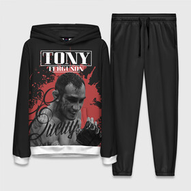 Женский костюм 3D (с толстовкой) с принтом Tony Ferguson в Санкт-Петербурге,  |  | el cucuy | ferguson | mma | tony ferguson | мма | тони фергюсон | фергюсон