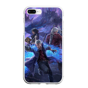 Чехол для iPhone 7Plus/8 Plus матовый с принтом DEVIL MAY CRY в Санкт-Петербурге, Силикон | Область печати: задняя сторона чехла, без боковых панелей | Тематика изображения на принте: dante | devil may cry | devil may cry 5 | dmc | game | hell | play | sword | ад | данте | игры | меч