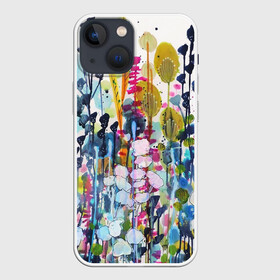 Чехол для iPhone 13 mini с принтом Watercolor Flowers в Санкт-Петербурге,  |  | abstract | watercolor flowers | узоры | цветы