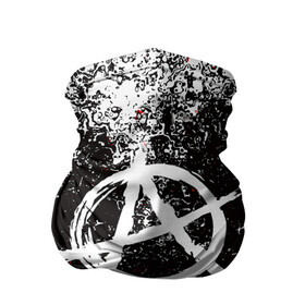 Бандана-труба 3D с принтом АНАРХИЯ в Санкт-Петербурге, 100% полиэстер, ткань с особыми свойствами — Activecool | плотность 150‒180 г/м2; хорошо тянется, но сохраняет форму | anarchy | riot | rock | анархия | бунт | знаки | музыка | панки | рок | символ
