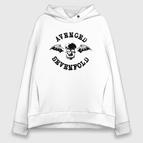 Женское худи Oversize хлопок с принтом Avenged Sevenfold в Санкт-Петербурге, френч-терри — 70% хлопок, 30% полиэстер. Мягкий теплый начес внутри —100% хлопок | боковые карманы, эластичные манжеты и нижняя кромка, капюшон на магнитной кнопке | avenged sevenfold | брукс вакерман | джонни крайст | м. шадоус заки вэндженс | прогрессивный метал | хард рок | хэви метал