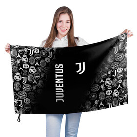 Флаг 3D с принтом JUVENTUS | ЮВЕНТУС (Z) в Санкт-Петербурге, 100% полиэстер | плотность ткани — 95 г/м2, размер — 67 х 109 см. Принт наносится с одной стороны | arsenal | bayern | bayern munchen | borussia | chelsea | fc barca | juventus | liverp | manchester city | manchester united | milan | real madrid | арсенал | бавария | барселона | боруссия | манчестер сити | манчестер