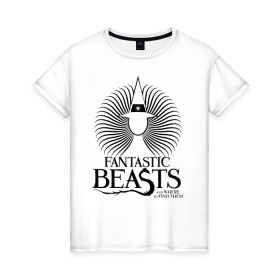 Женская футболка хлопок с принтом Enchantress в Санкт-Петербурге, 100% хлопок | прямой крой, круглый вырез горловины, длина до линии бедер, слегка спущенное плечо | fantastic beasts | jacob kowalski | newt scamander | niffler | queenie | tina | vdgerir