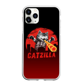 Чехол для iPhone 11 Pro матовый с принтом CATZILLA в Санкт-Петербурге, Силикон |  | catzilla | годзилла | кот | котик | кошка | кэтзилла | мимими | прикол | прикольная